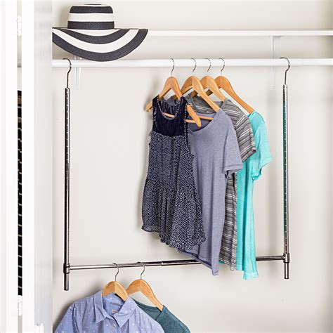 adjustable closet hanging rod